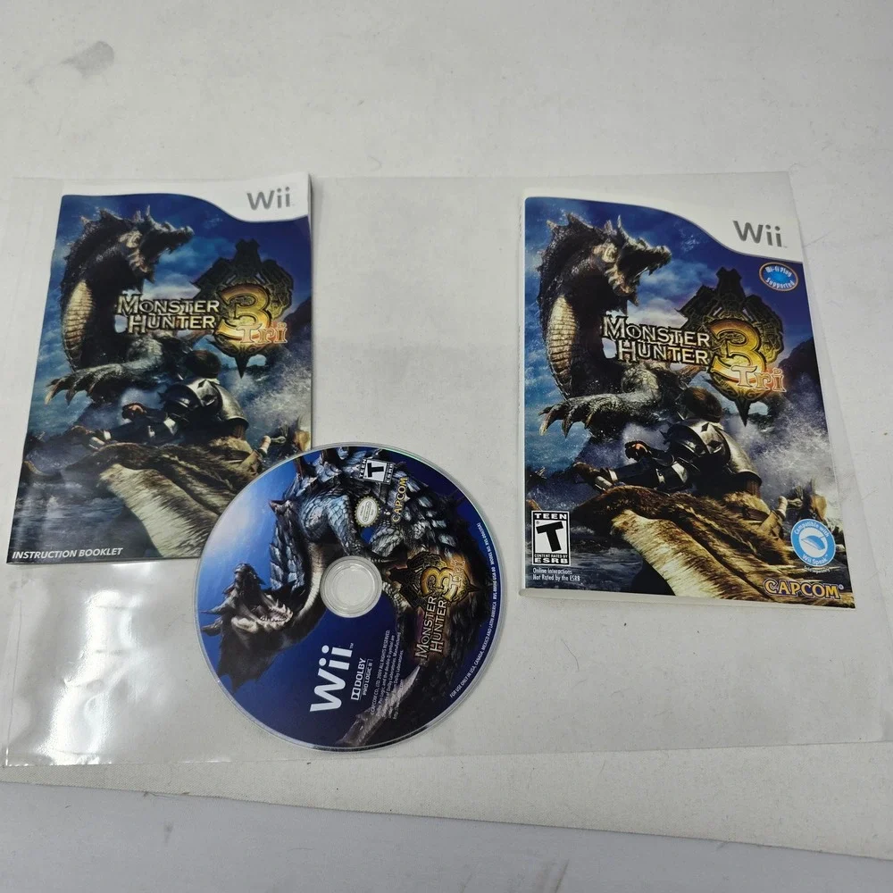 Monster Hunter‎ 3 Tri - Nintendo Wii Game - Tested Working